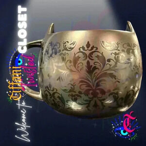 Unique Metallic Damask Cat Ear Mug